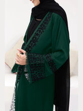 Mystical Green Abaya with Inner